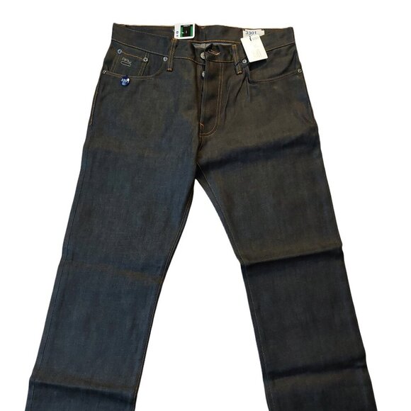 G-Star Raw Other - G-Star Raw 3301 Loose Brooklyn Denim Button Fly Dark Blue Denim Jeans Sz 30 NWT